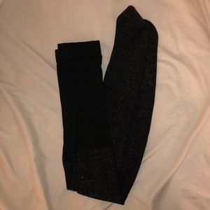Thick Black Sparkly Tights